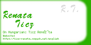 renata ticz business card